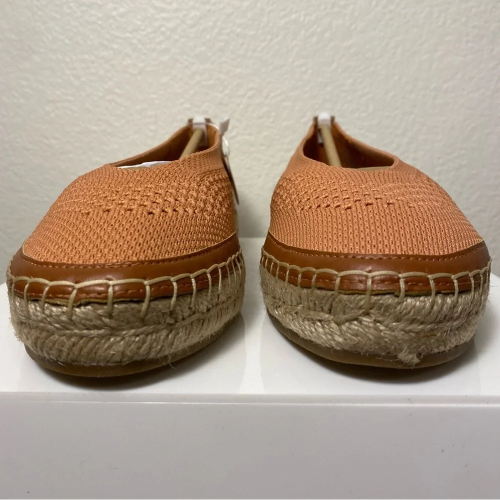 NWB Lucky Brand Women's Orena Knit Corange Espadrille Platform Flats Size 7